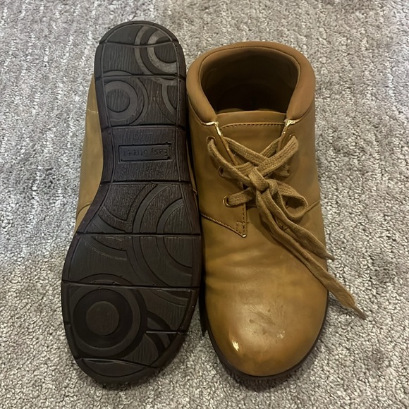Tan Comfort Lace Up Chukka Boyfriend Bootie - Picture 12 of 16